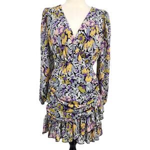 Missguided Ditsy Floral Ruched Dress US Size 6